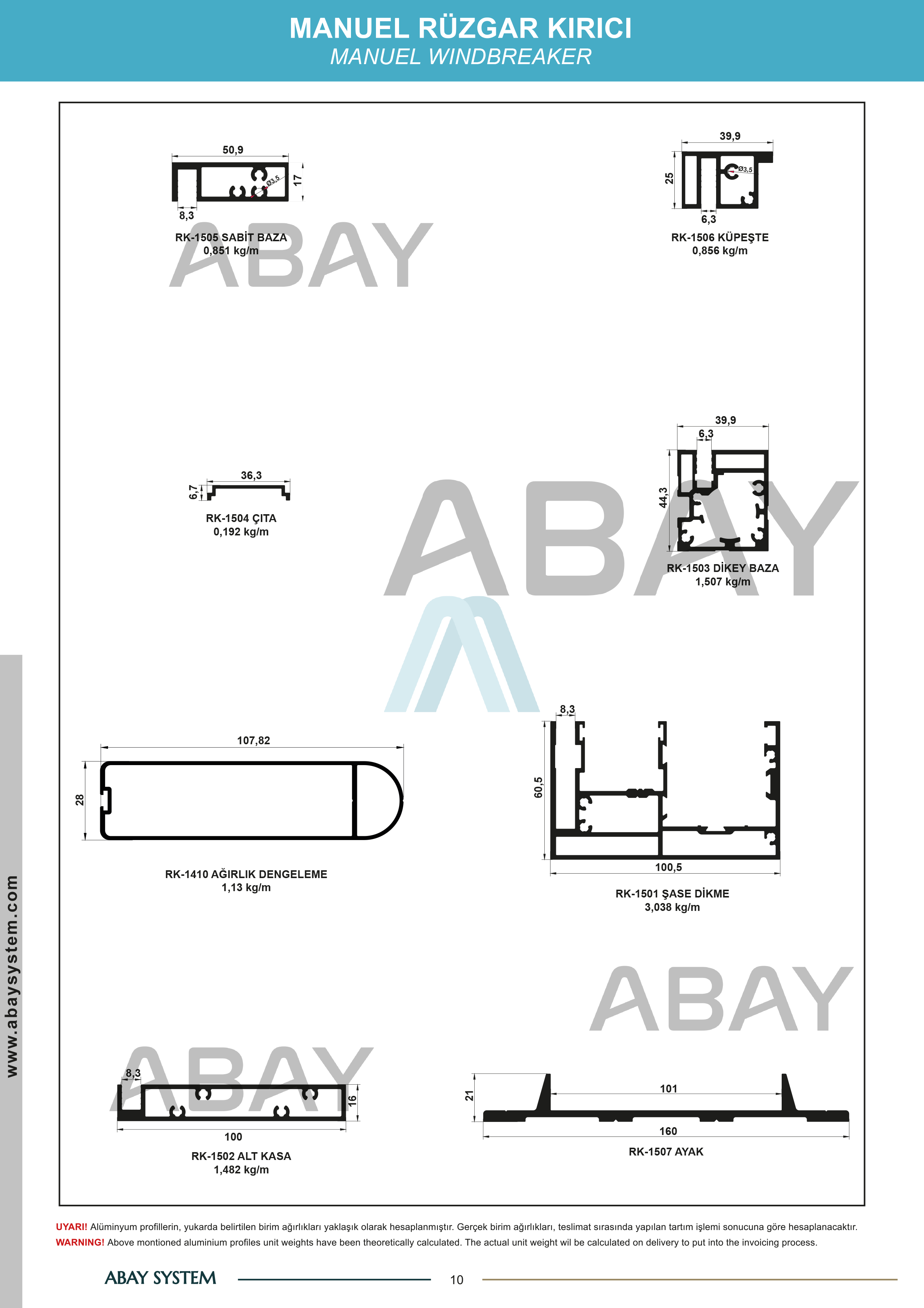 Rüzgar Kırıcı Küpeşteli